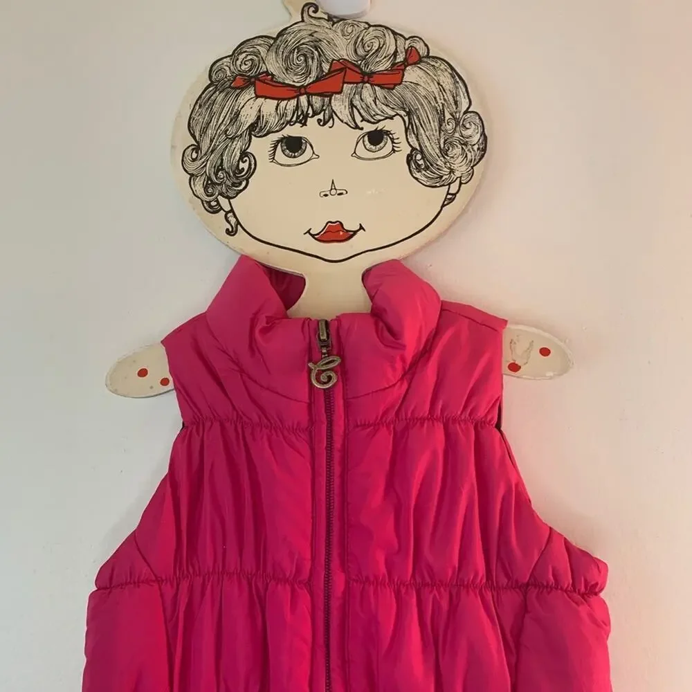 CHAPS Girl’s Pink Zip Up Puffer Vest / Size: 4